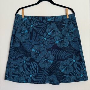 Ripskirt Hawaii Blue Floral Skirt--NWT